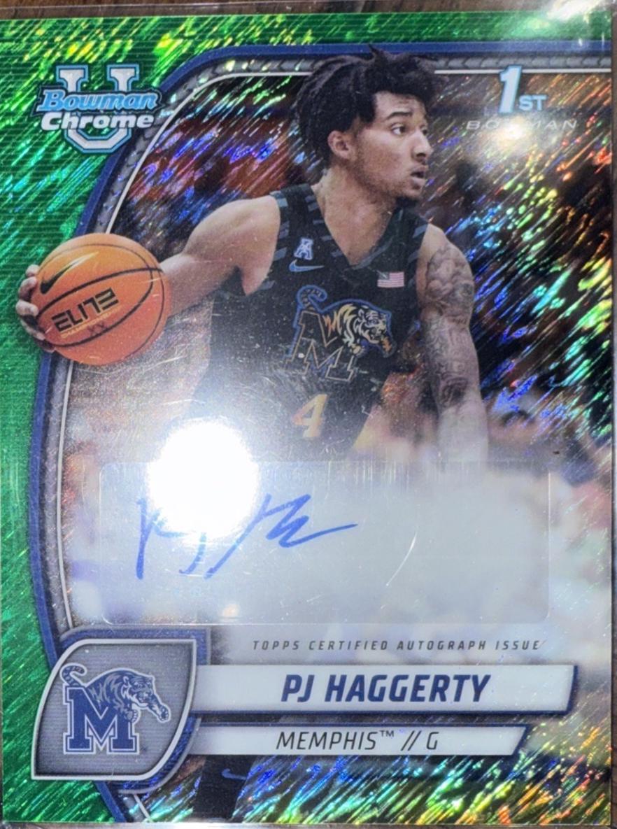 PJ Haggerty [Green Refractor Autograph] #59