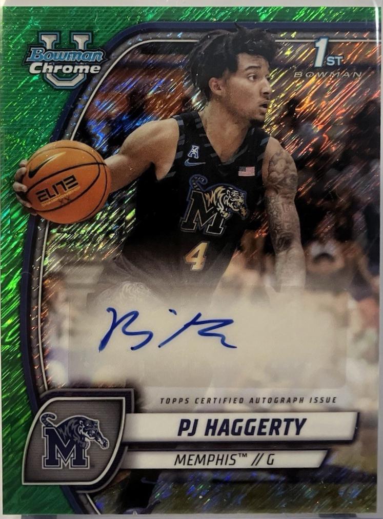PJ Haggerty [Green Shimmer Refractor Autograph] #59