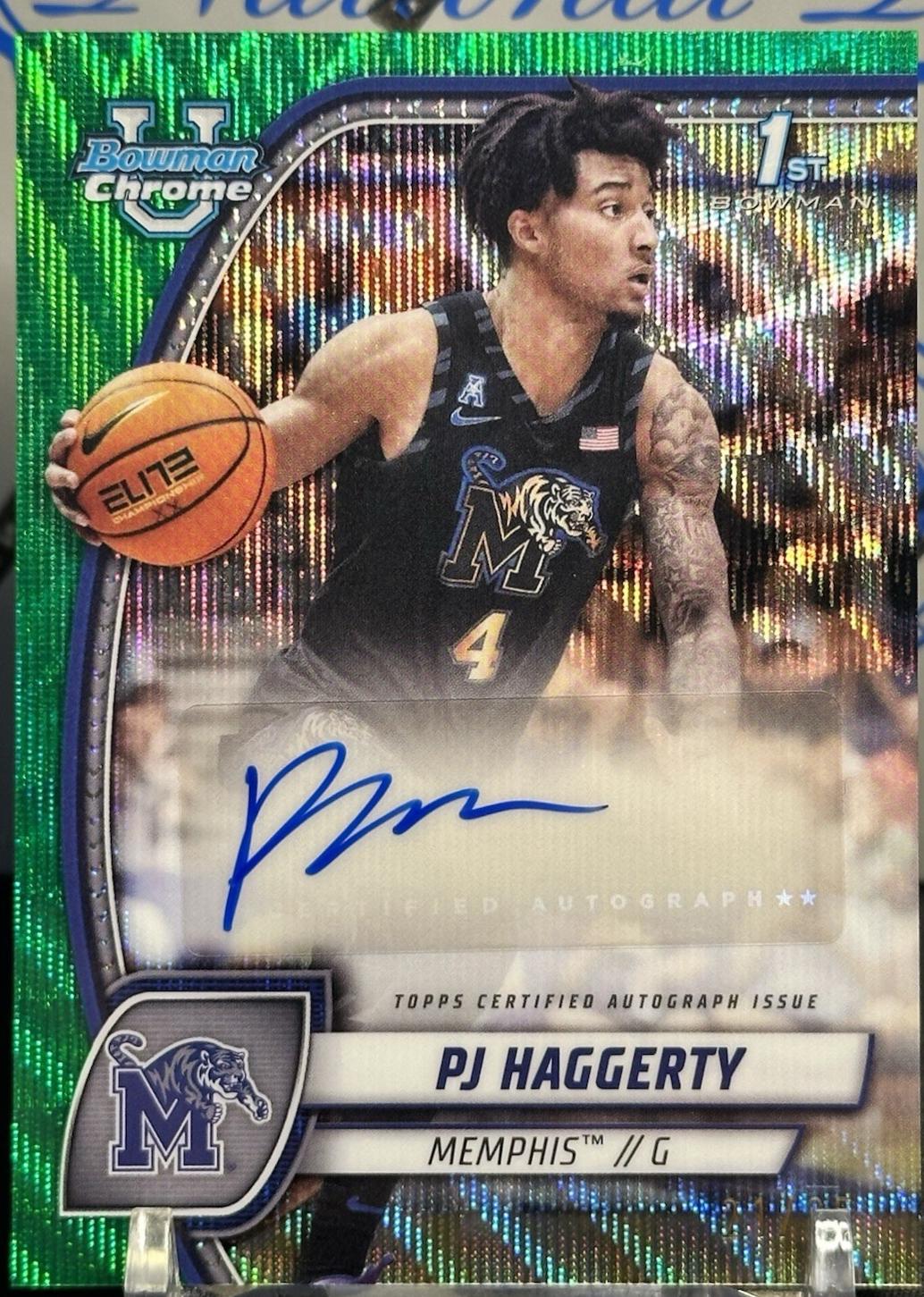 PJ Haggerty [Green Wave Refractor Autograph] #59