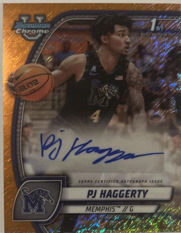 PJ Haggerty [Orange Shimmer Refractor Autograph] #59