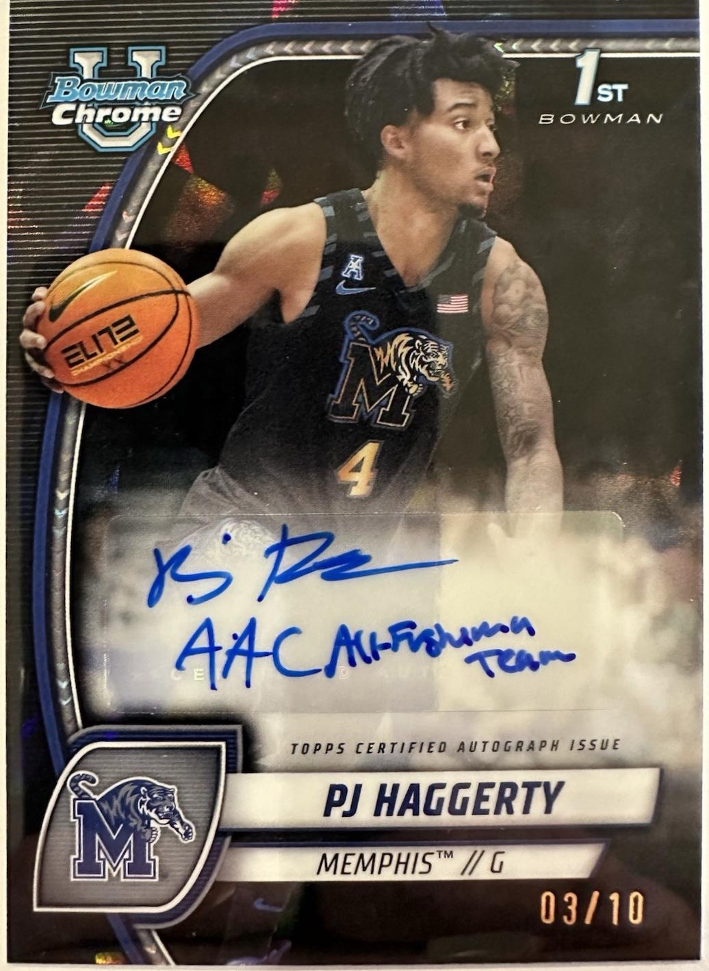 PJ Haggerty [Sapphire Prospect Autograph] #59