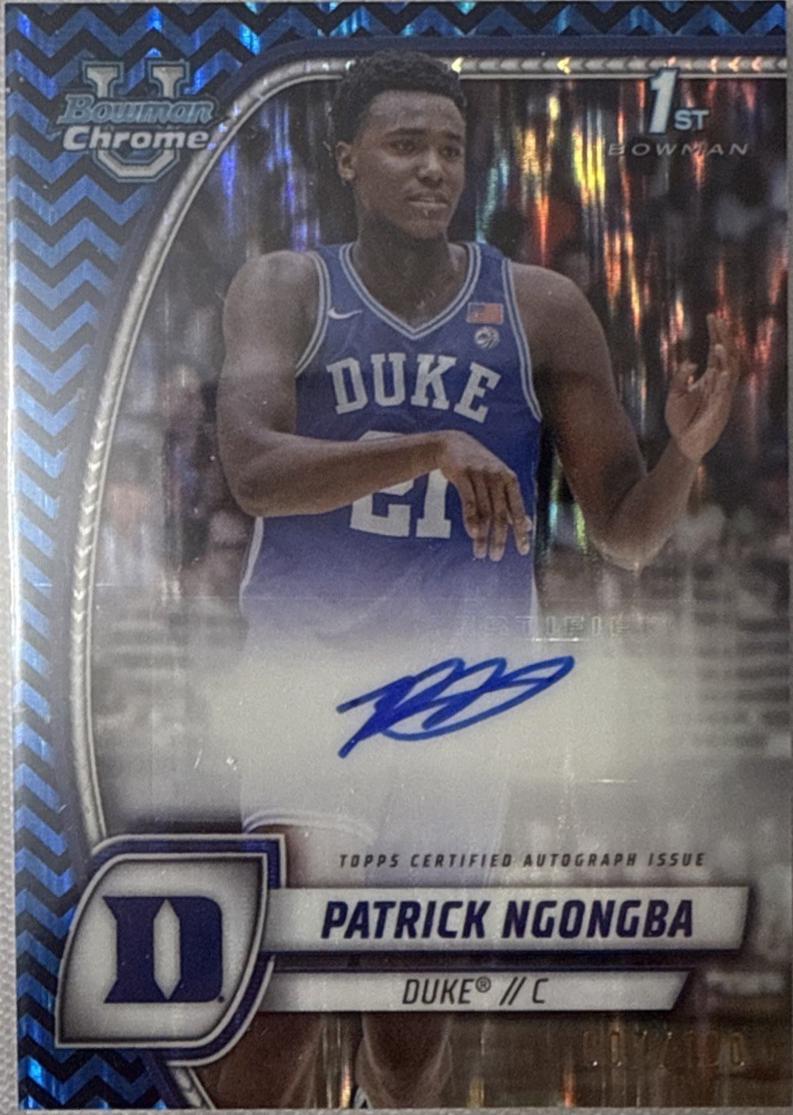 Patrick Ngongba [Black Blue Refractor Autograph] #58