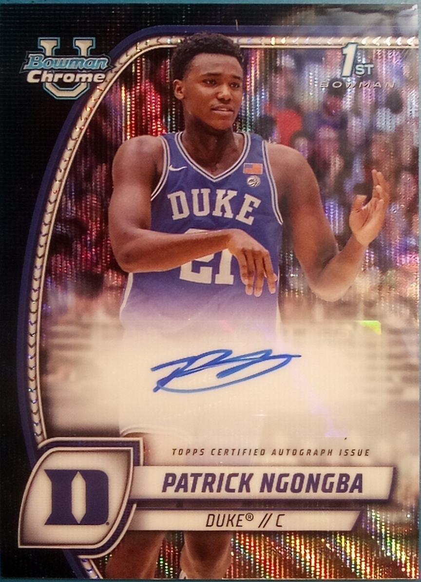 Patrick Ngongba [Black Wave Refractor Autograph] #58