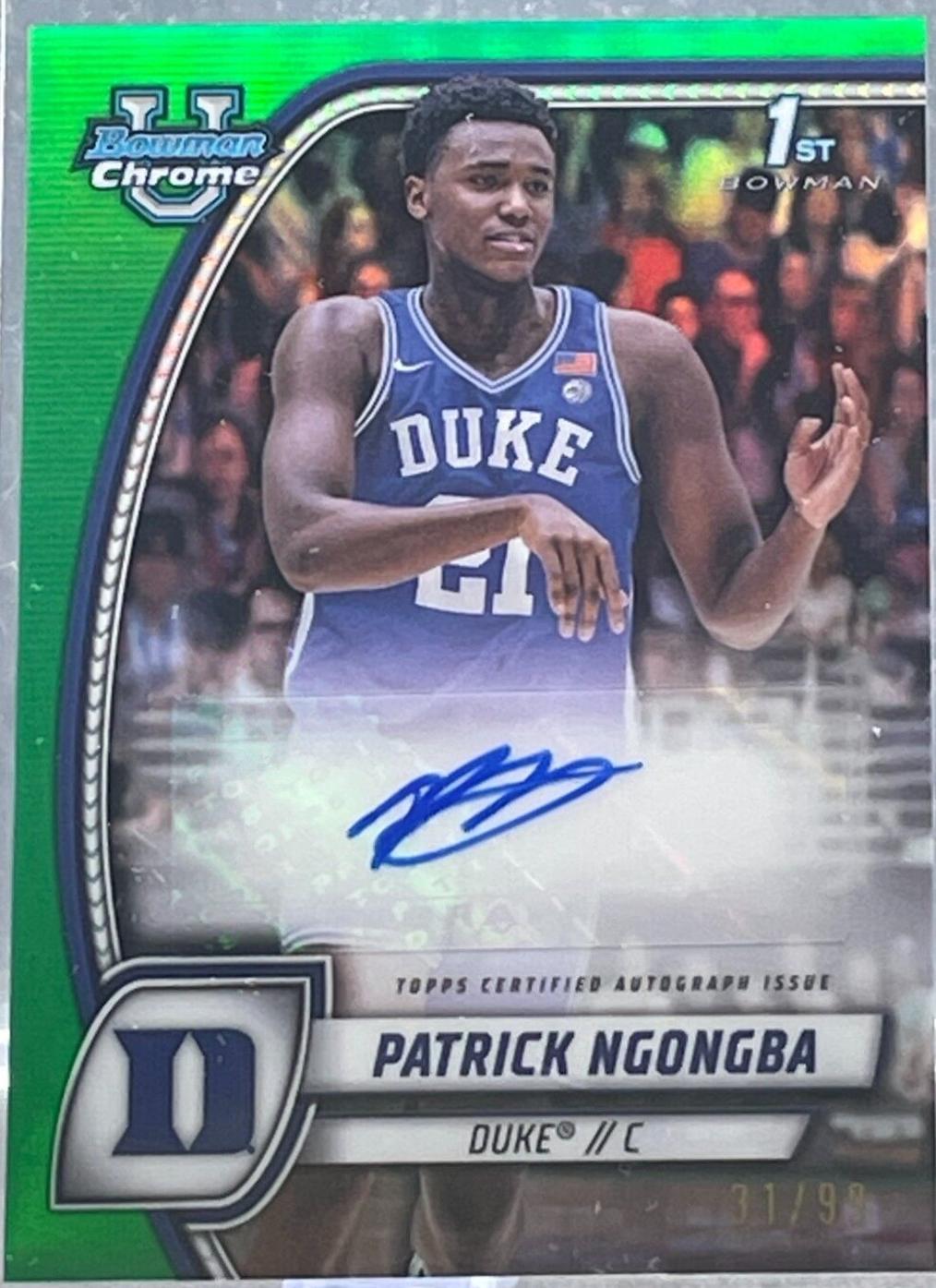 Patrick Ngongba [Green Refractor Autograph] #58