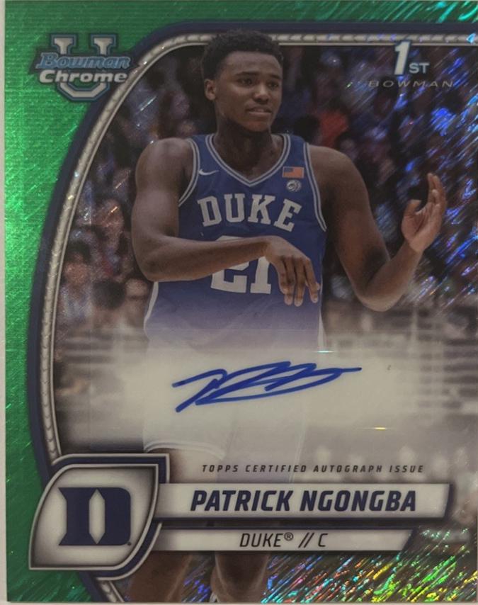 Patrick Ngongba [Green Shimmer Refractor Autograph] #58