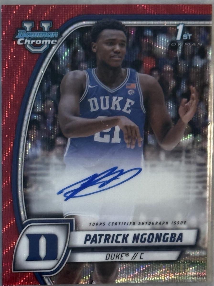 Patrick Ngongba [Red Refractor Autograph] #58