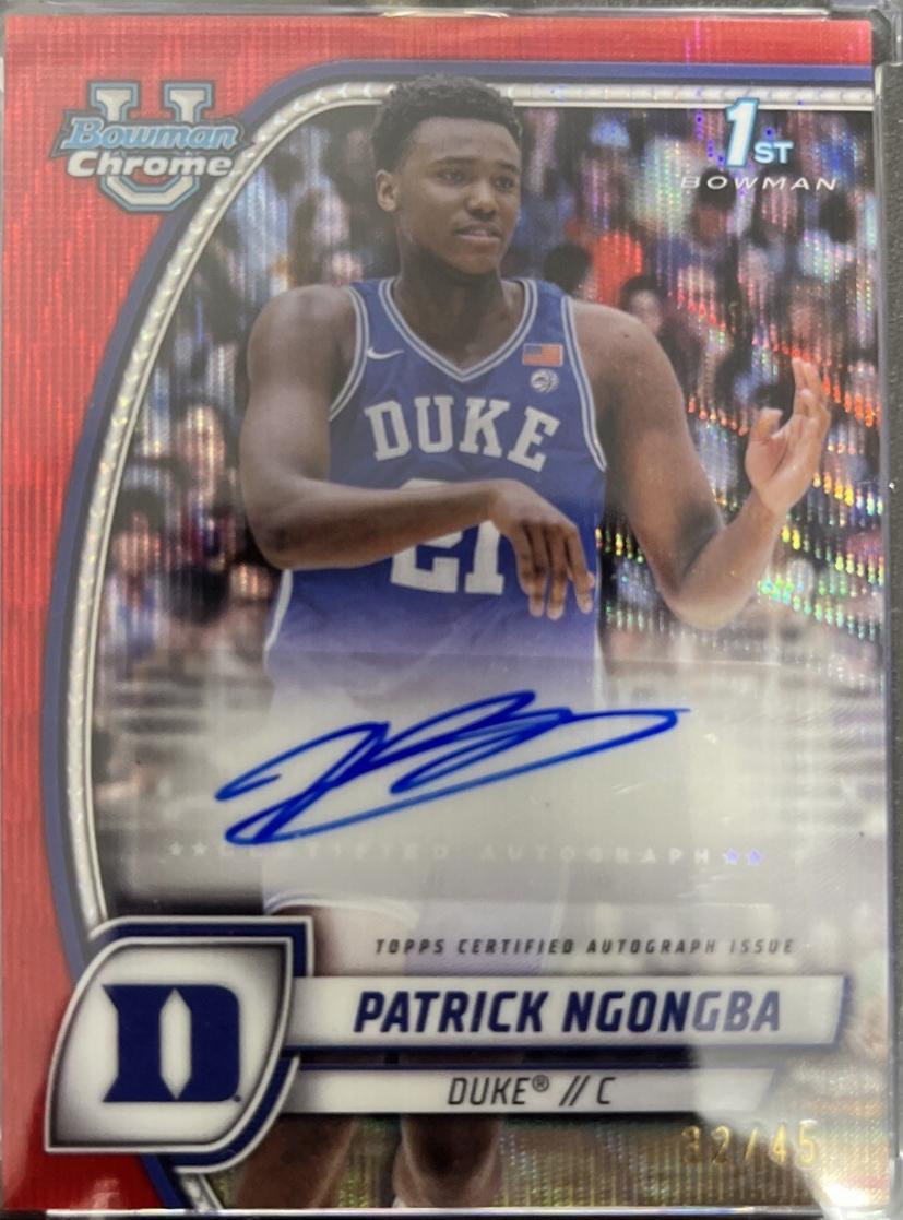 Patrick Ngongba [Red Wave Refractor Autograph] #58