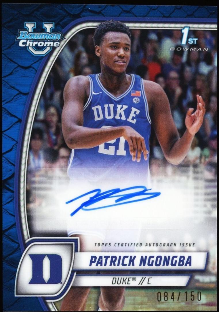 Patrick Ngongba [Reptilian Blue Refractor Autograph] #58
