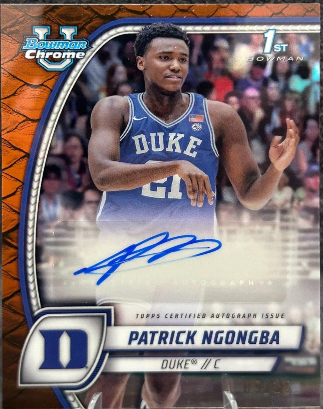 Patrick Ngongba [Reptilian Orange Refractor Autograph] #58