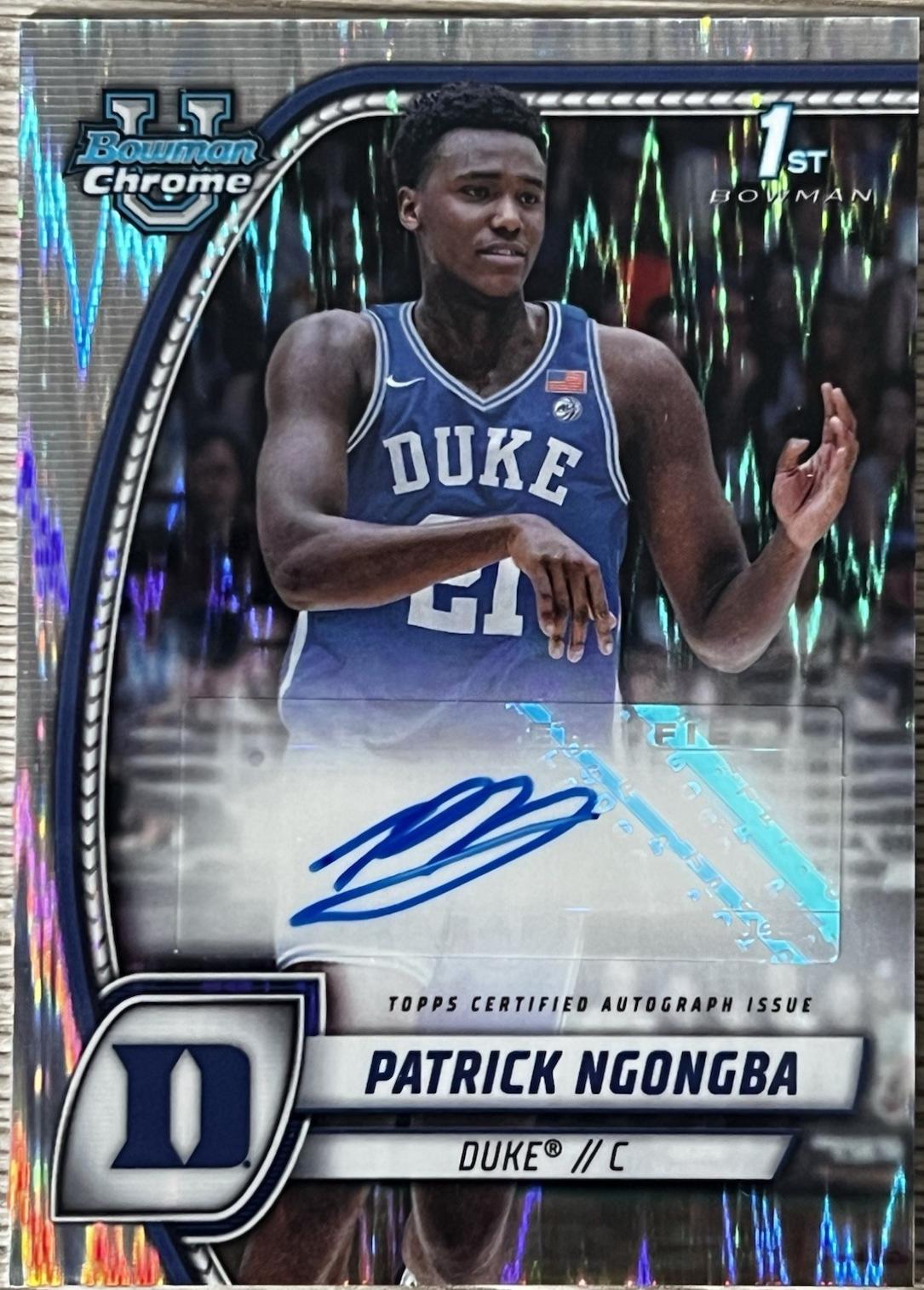 Patrick Ngongba [Stealth Refractor Autograph] #58