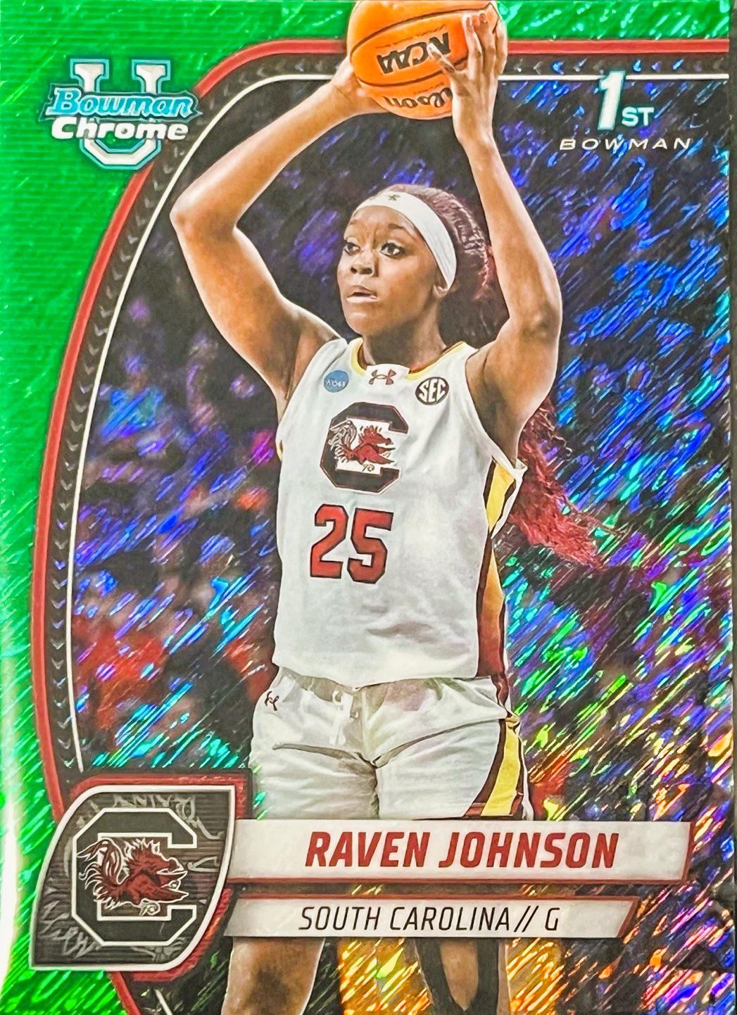 Raven Johnson [Green Shimmer Refractor] #60