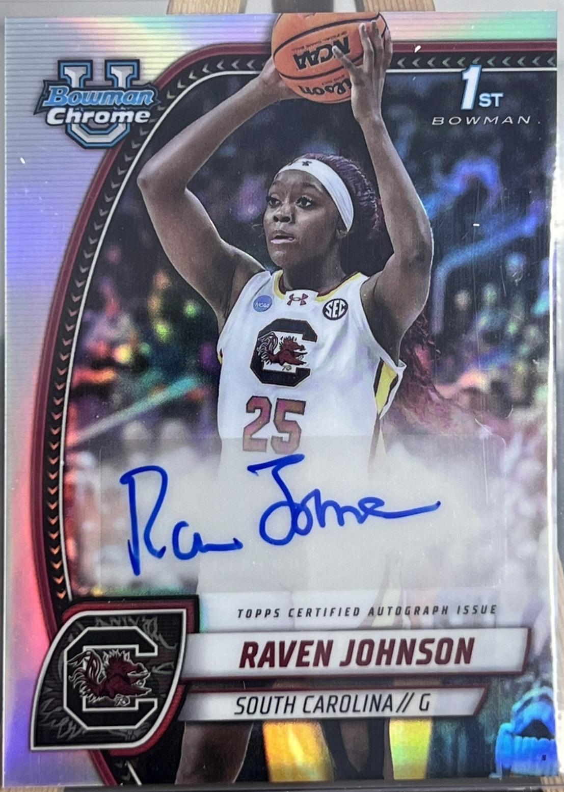 Raven Johnson [Refractor Autograph] #60