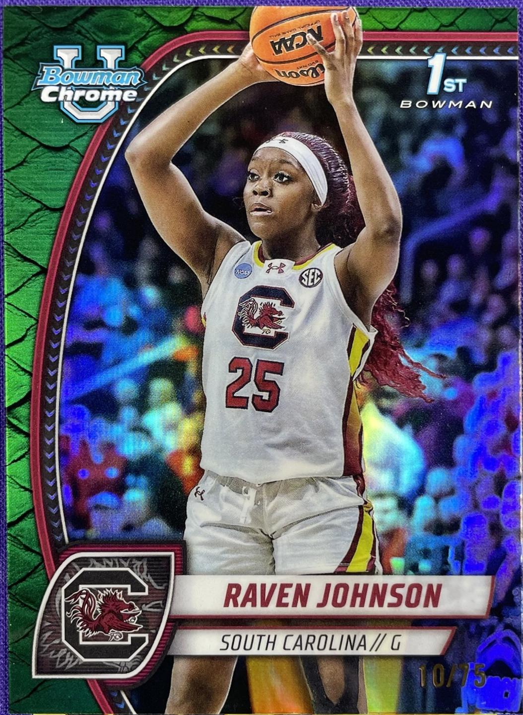 Raven Johnson [Reptilian Green Refractor] #60