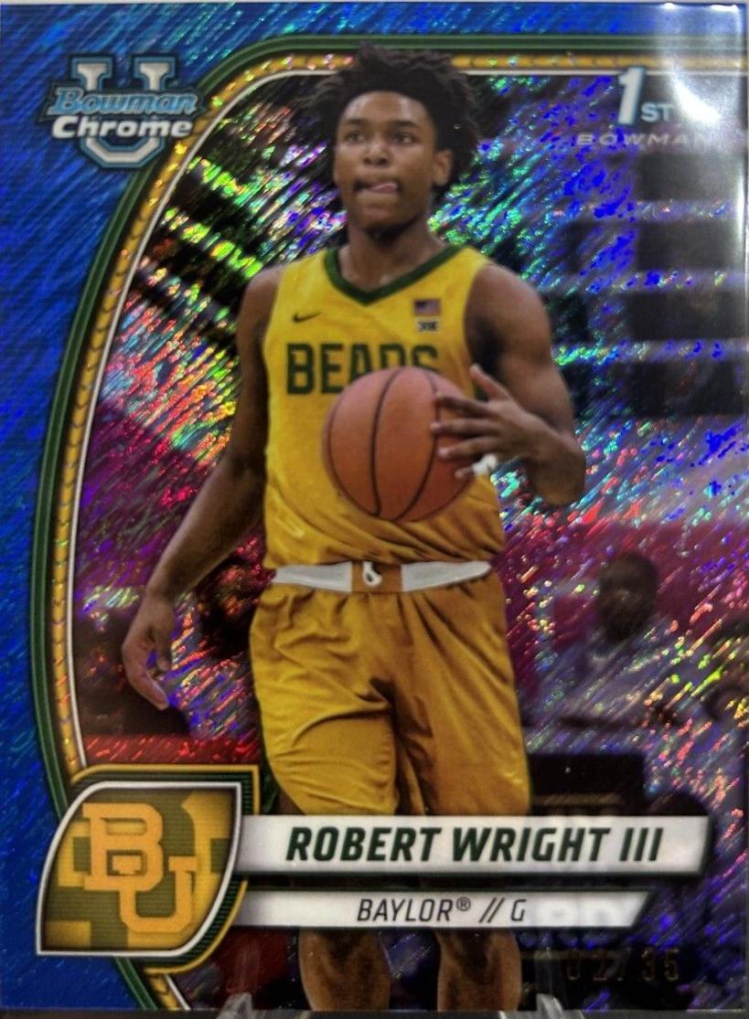 Robert Wright III [Blue Shimmer Refractor] #15