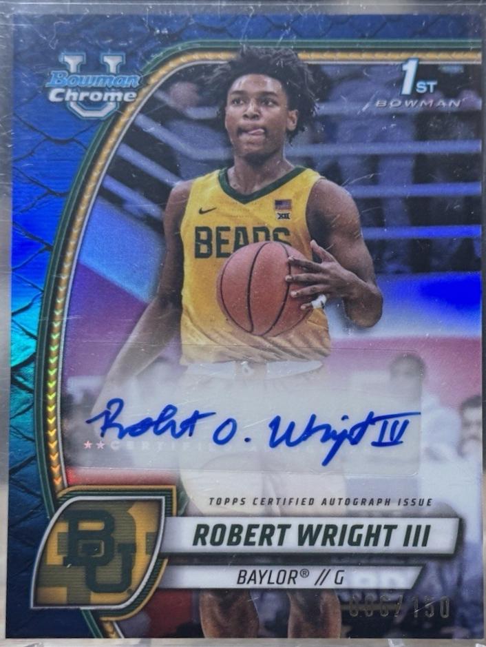 Robert Wright III [Reptilian Blue Refractor Autograph] #15