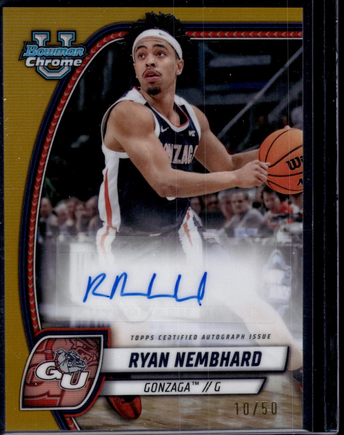 Ryan Nembhard [Gold Refractor Autograph] #72