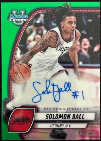 Solomon Ball [Green Refractor Autograph] #87