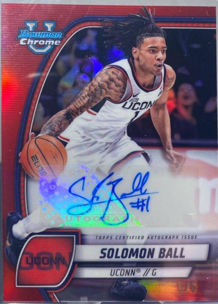 Solomon Ball [Red Refractor Autograph] #87
