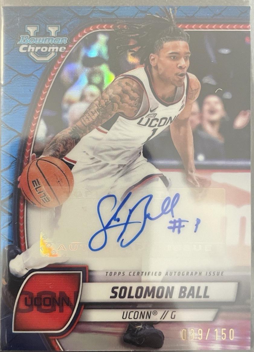 Solomon Ball [Reptilian Blue Refractor Autograph] #87