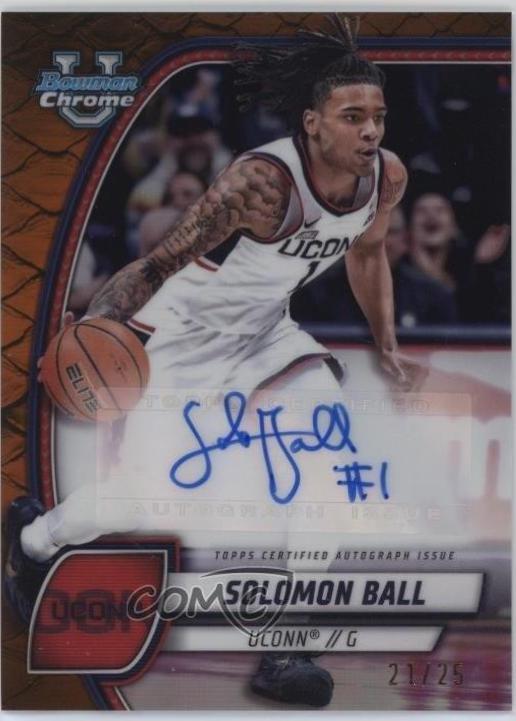 Solomon Ball [Reptilian Orange Refractor Autograph] #87