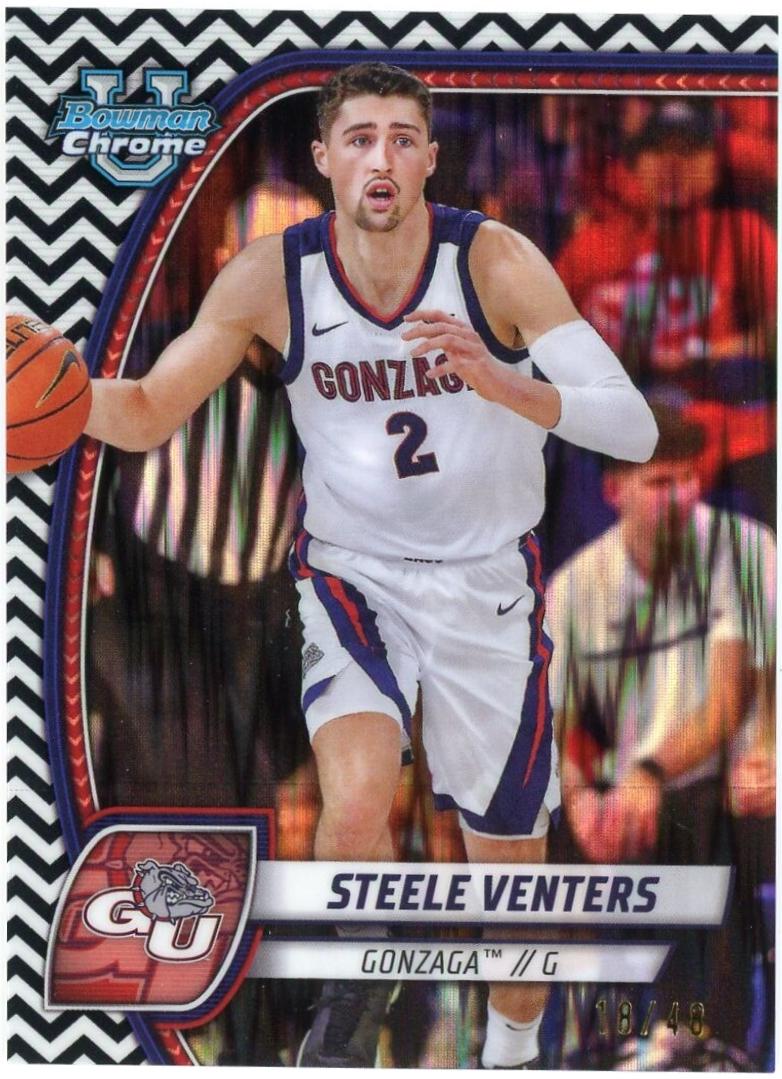 Steele Venters [Black White Refractor] #92