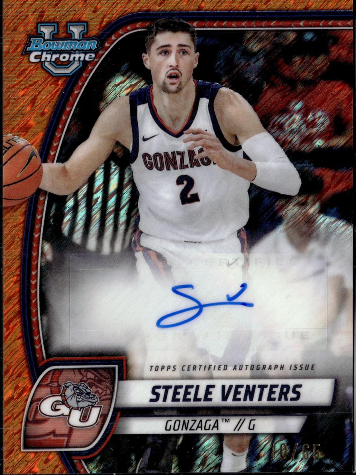Steele Venters [Orange Shimmer Refractor] #92