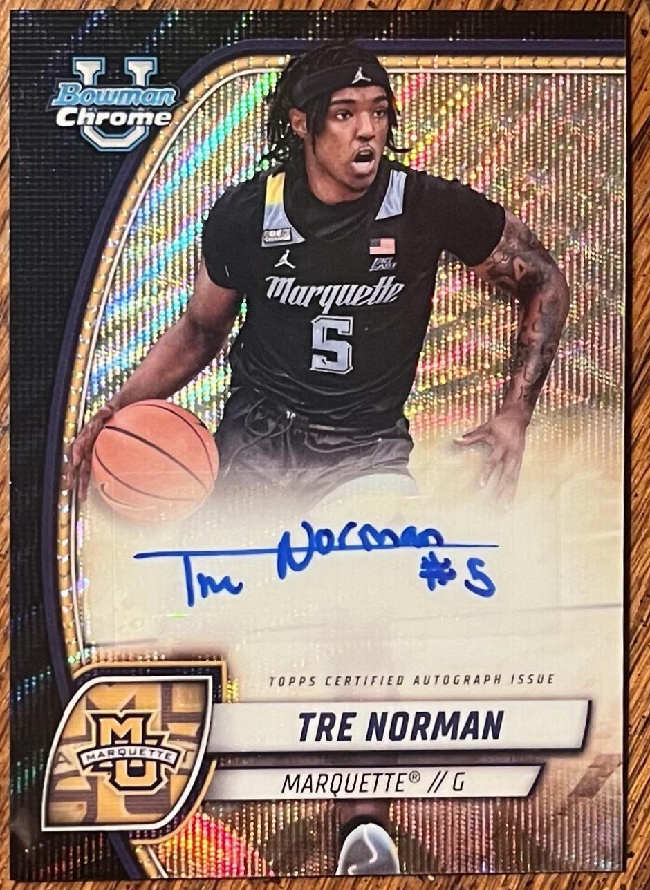 Tre Norman [Black Wave Refractor Autograph] #88
