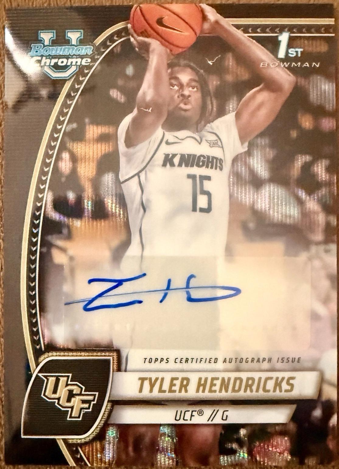 Tyler Hendricks [Black Wave Refractor Autograph] #68