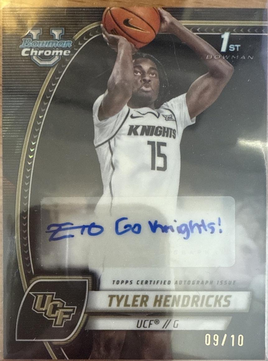 Tyler Hendricks [Black White Refractor Autograph] #68