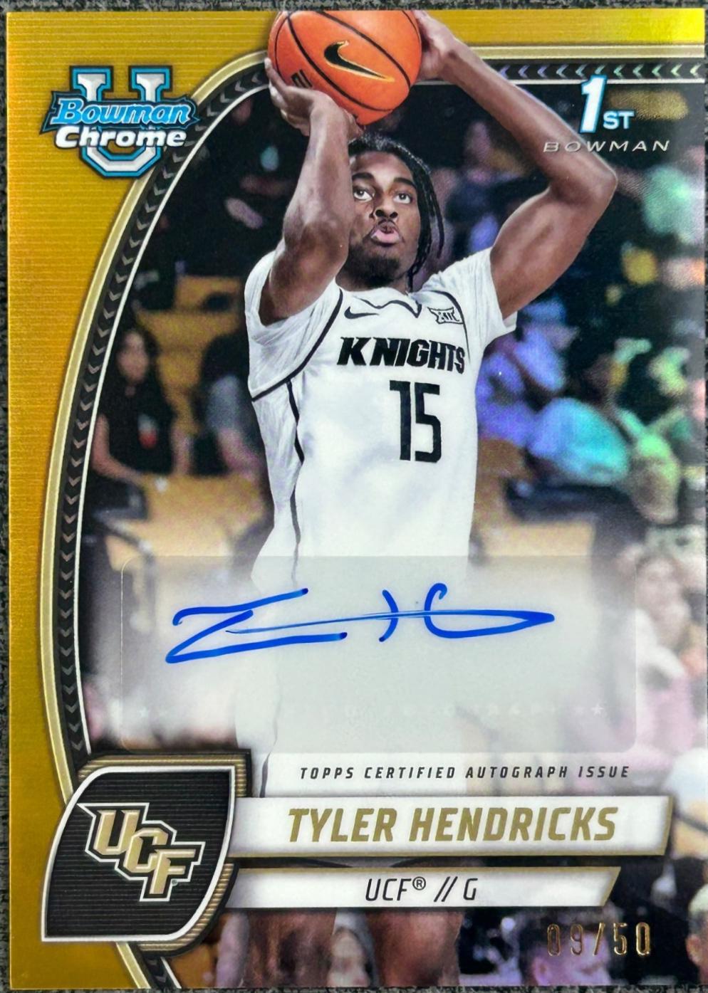 Tyler Hendricks [Gold Refractor Autograph] #68
