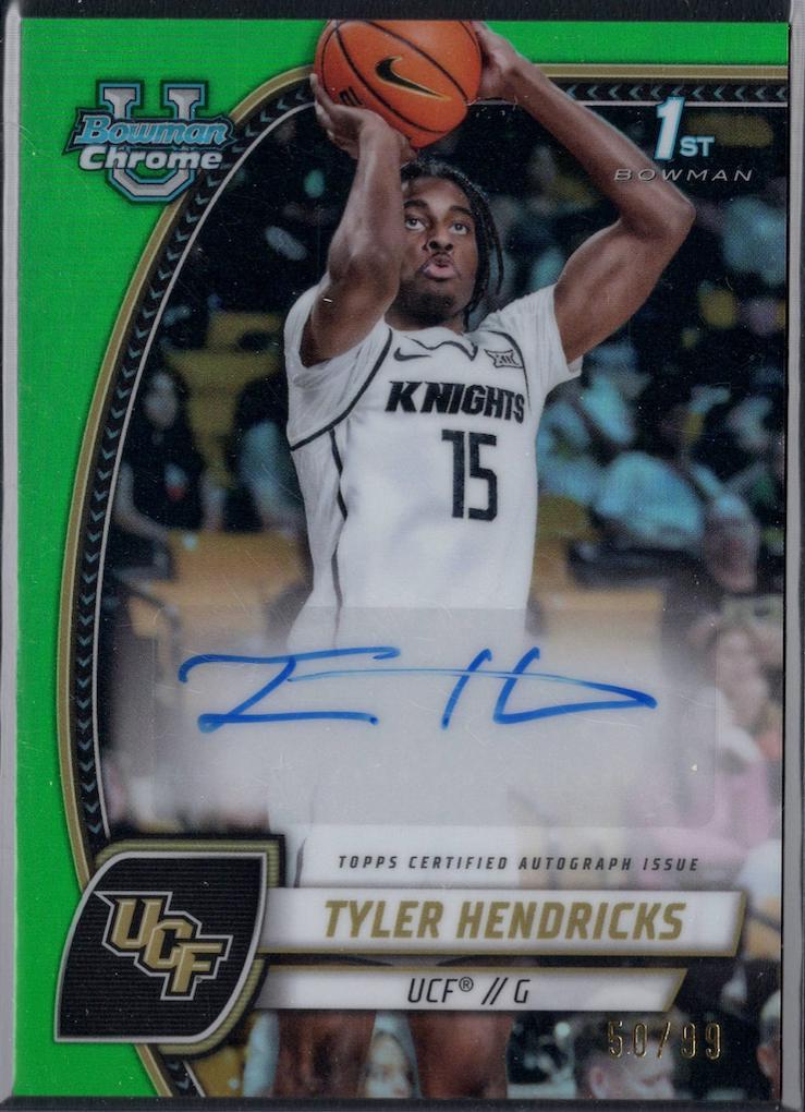 Tyler Hendricks [Green Refractor Autograph] #68