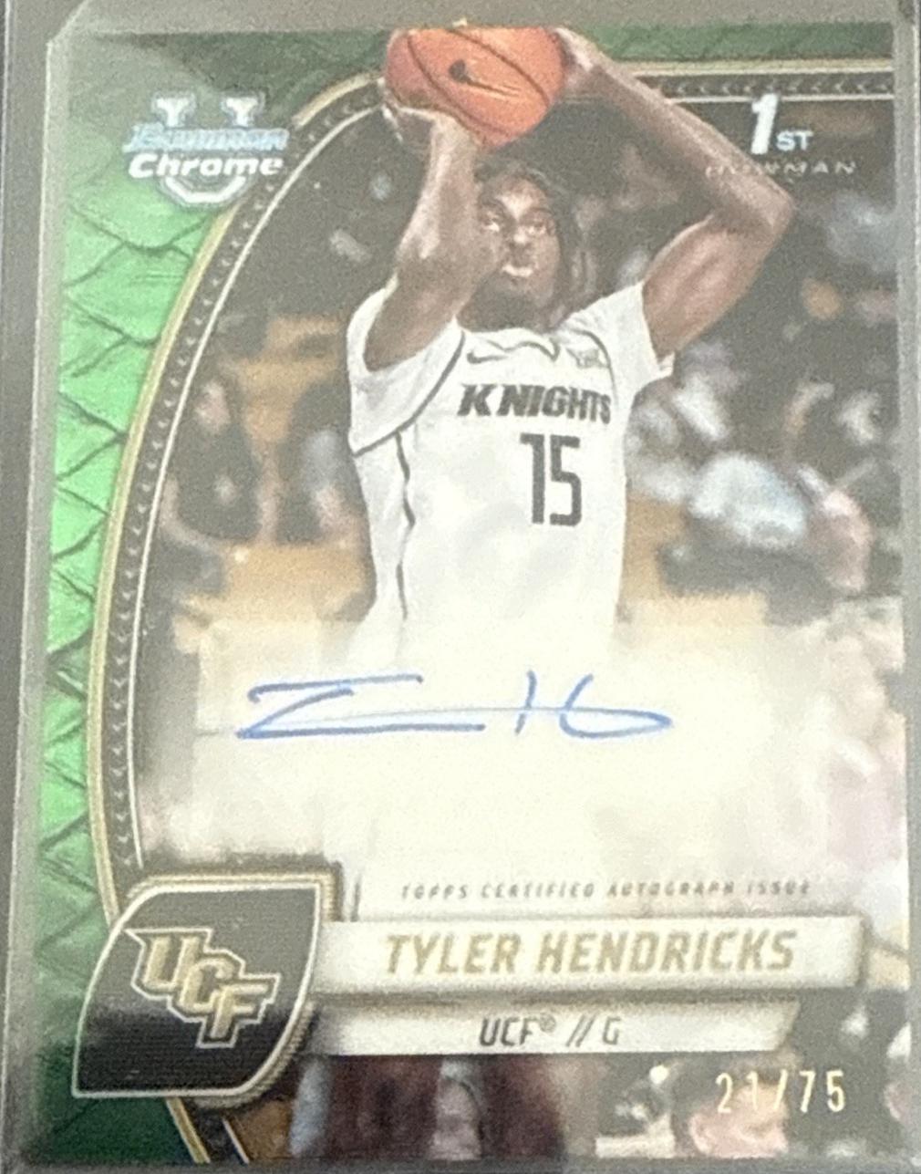 Tyler Hendricks [Reptilian Green Refractor Autograph] #68