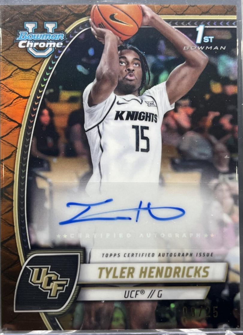 Tyler Hendricks [Reptilian Orange Refractor Autograph] #68