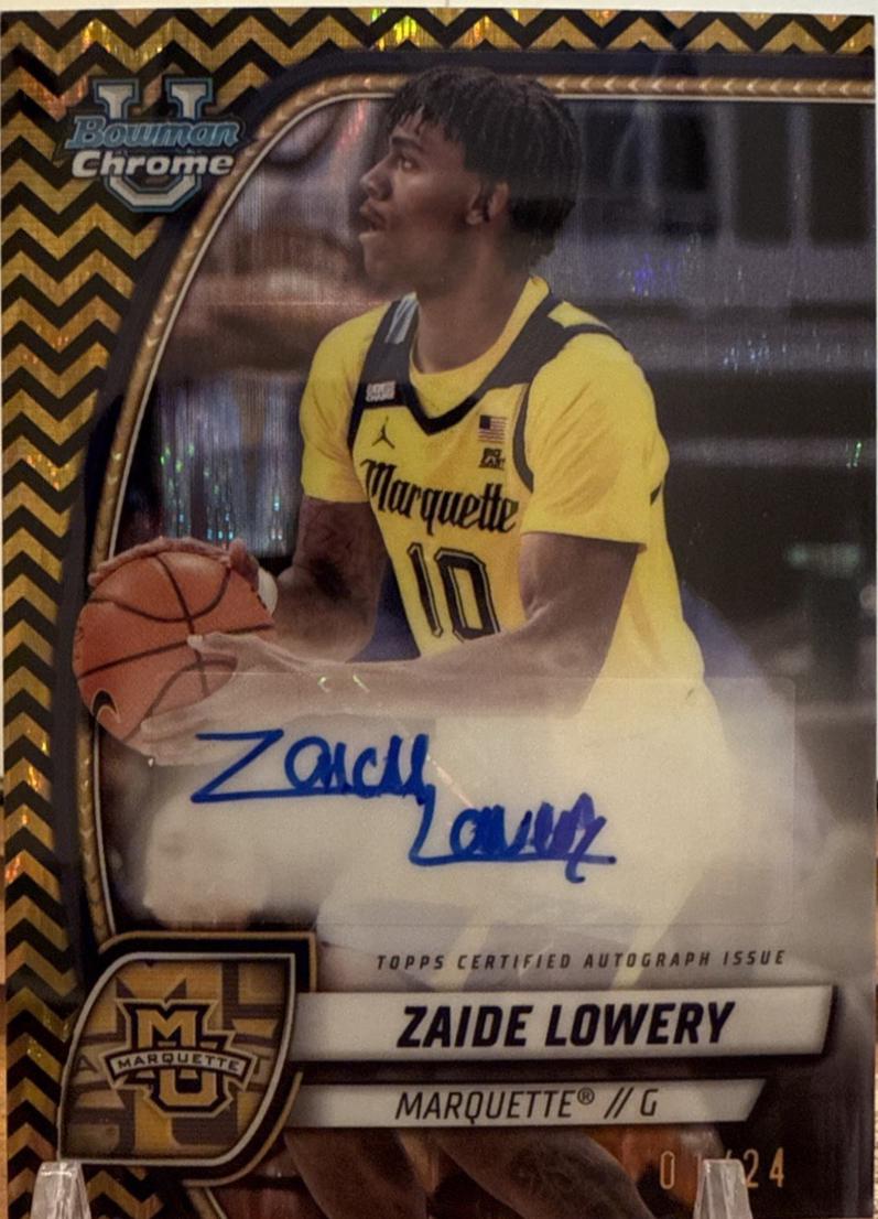 Zaide Lowery [Black Gold Refractor Autograph] #90
