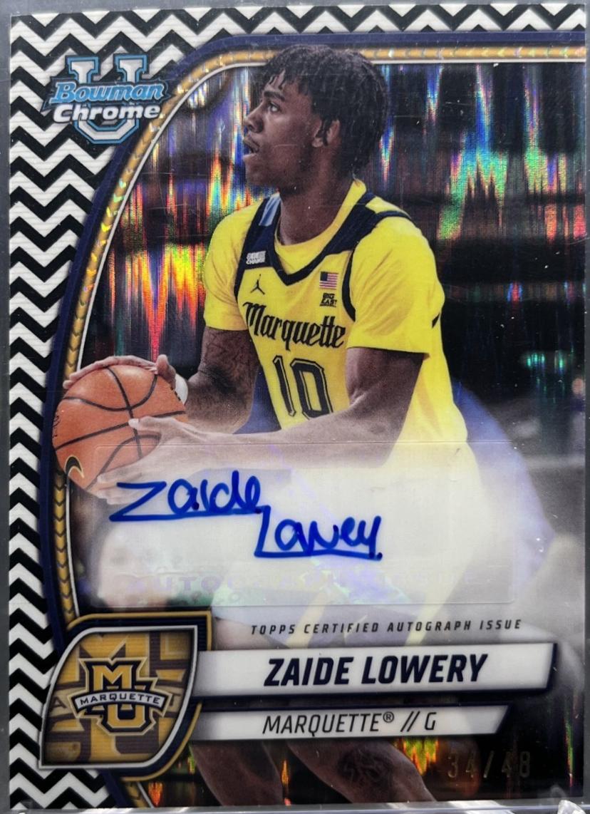 Zaide Lowery [Black White Refractor Autograph] #90