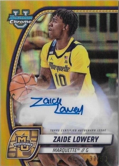 Zaide Lowery [Gold Refractor Autograph] #90