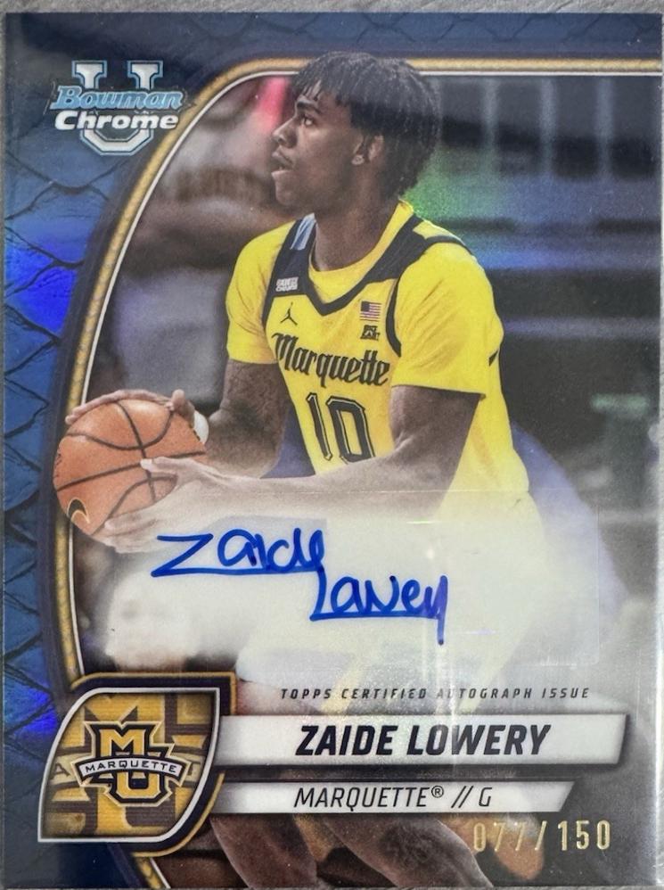 Zaide Lowery [Reptilian Blue Refractor Autograph] #90