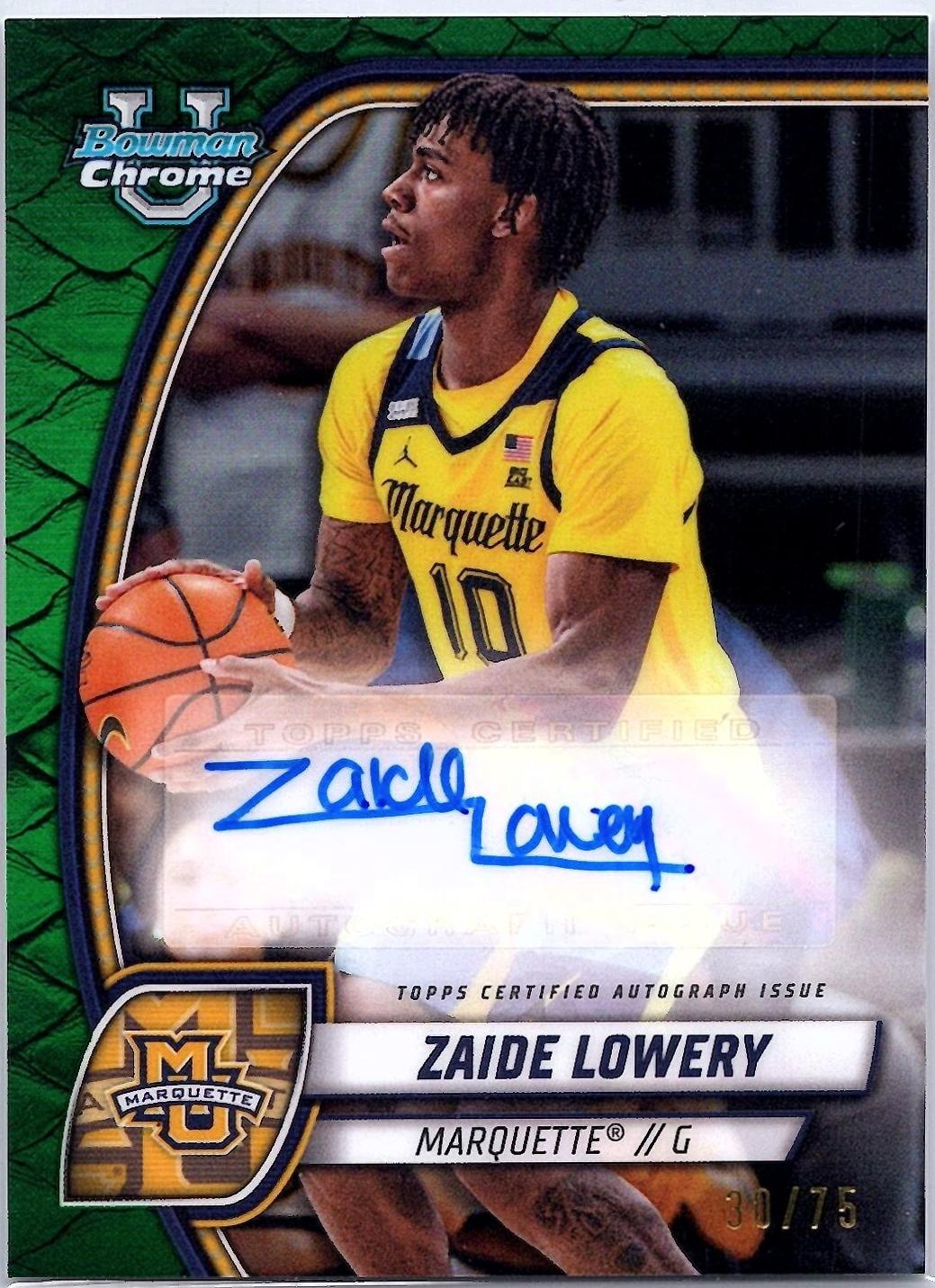 Zaide Lowery [Reptilian Green Refractor Autograph] #90