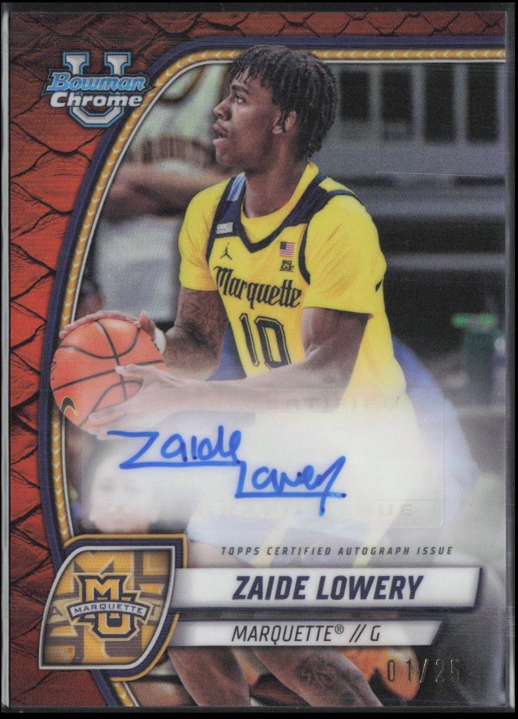 Zaide Lowery [Reptilian Orange Refractor Autograph] #90