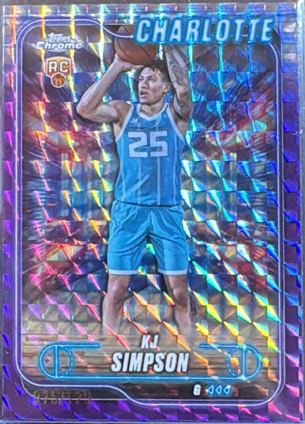 KJ Simpson [Geometric Purple Refractor] #102