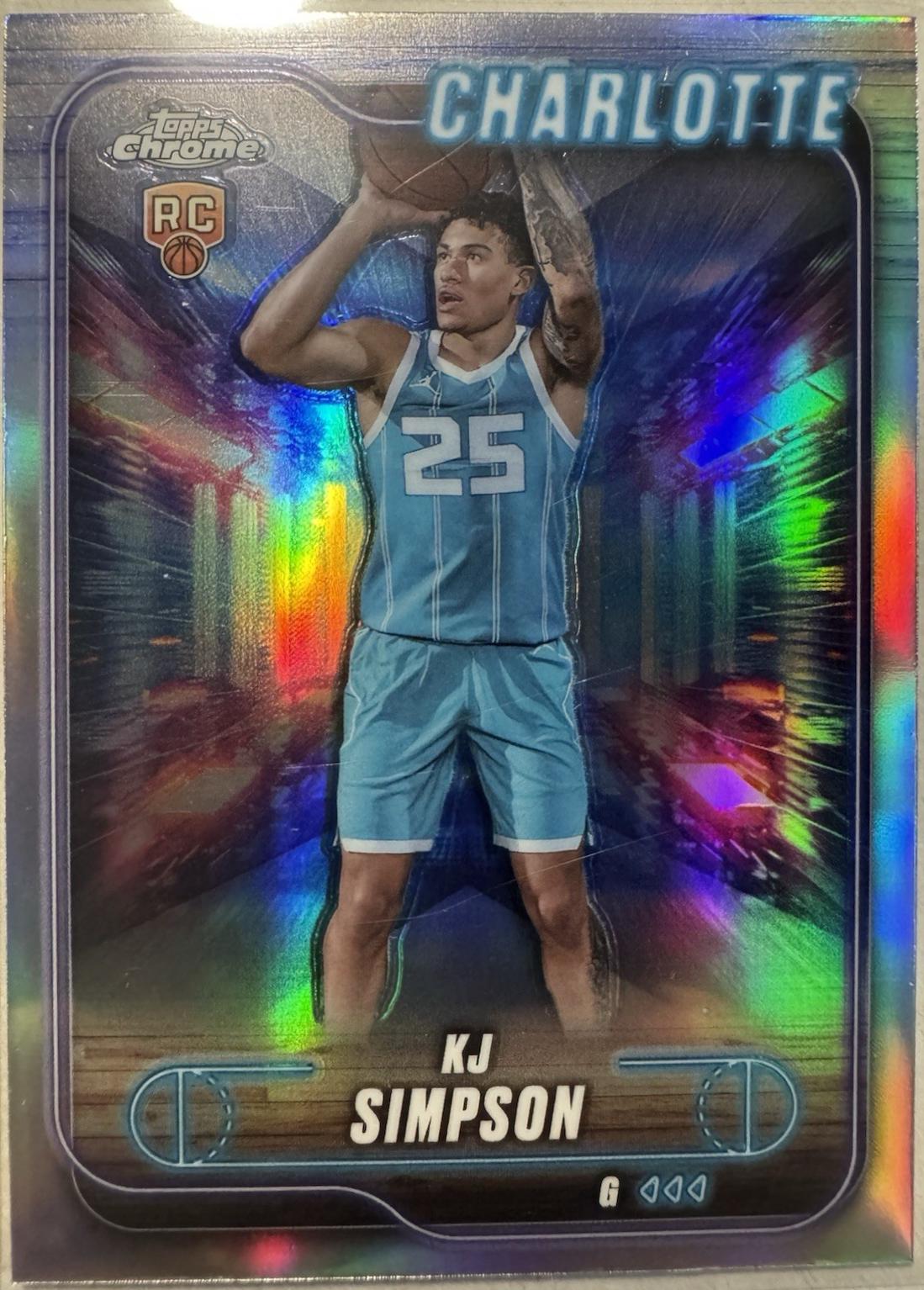 KJ Simpson [Pink Basketball Refractor] #102