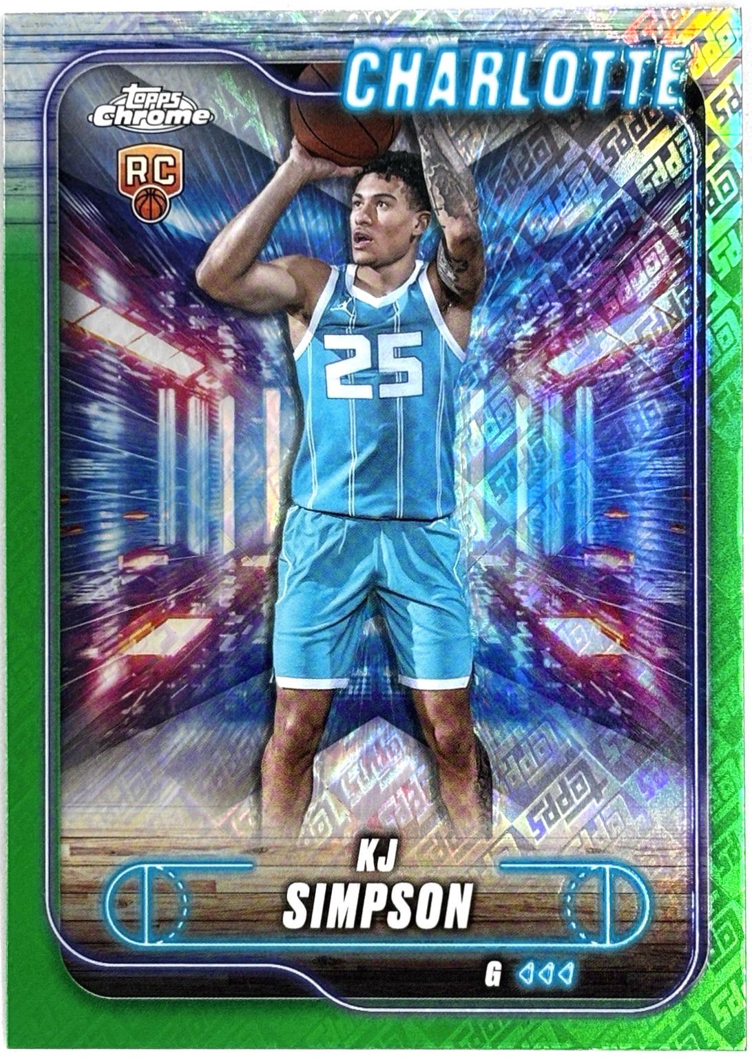 KJ Simpson [Topps Green Refractor] #102