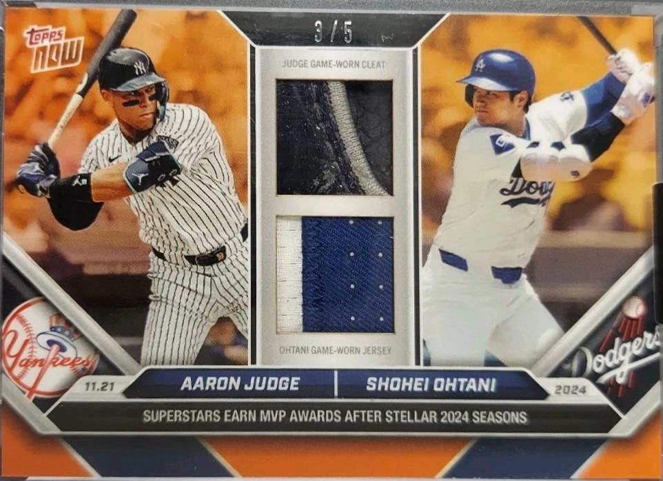 Aaron Judge/Shohei Ohtani [Orange] #OS-JO