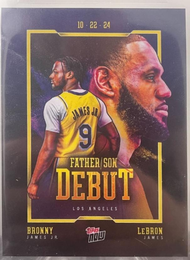 Bronny James Jr. / LeBron James [Black] #1