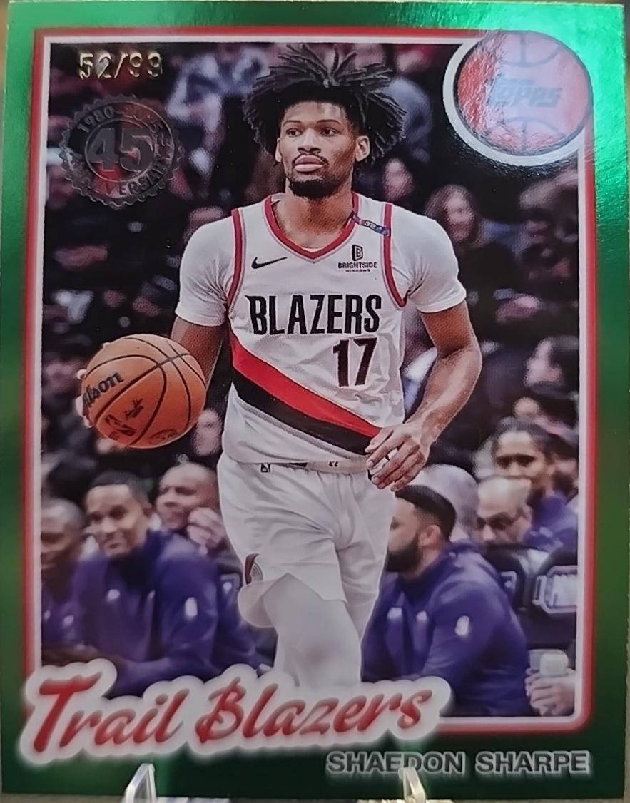 Shaedon Sharpe [Green] #80BK-35
