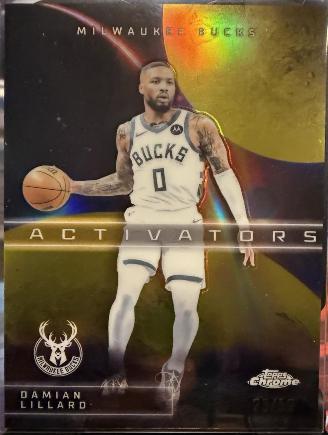 Damian Lillard [Gold Refractor] #AC-9