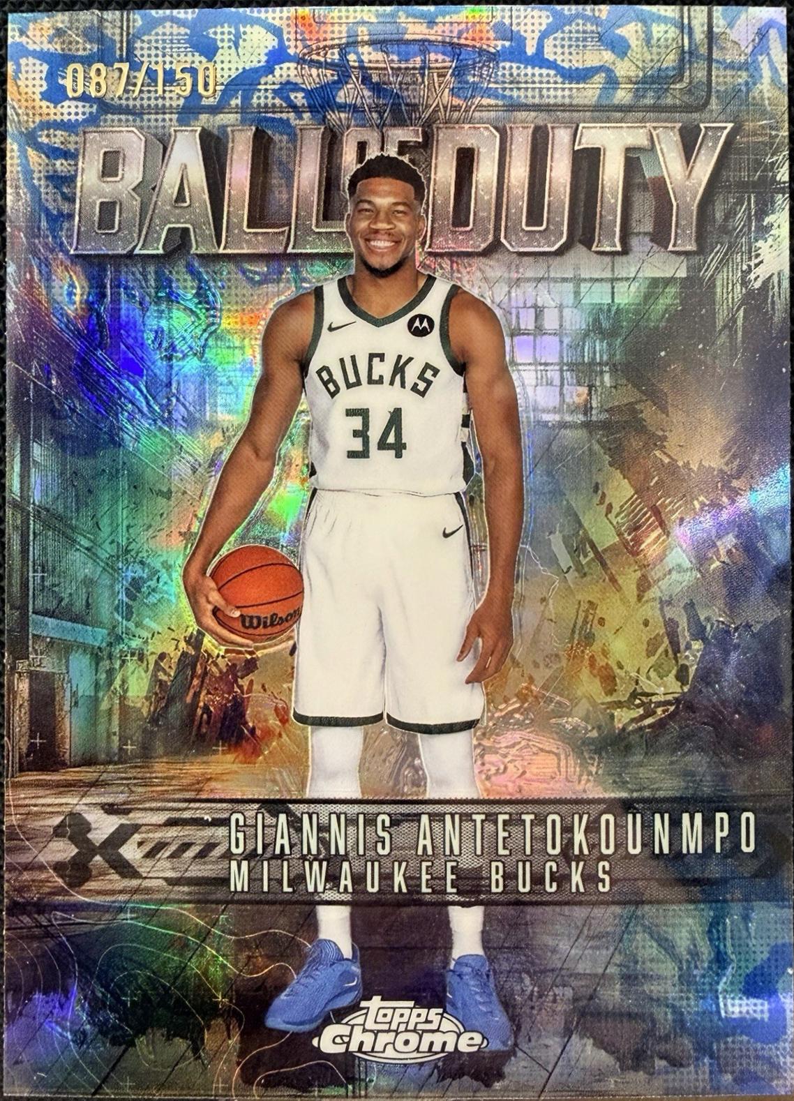 Giannis Antetokounmpo [Blue Refractor] #BD-4