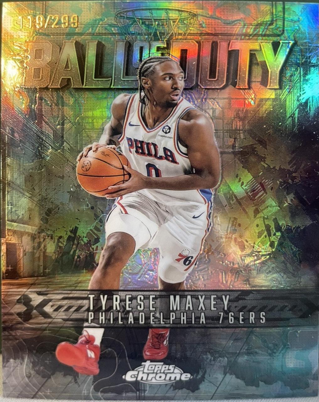 Tyrese Maxey [Aqua Refractor] #BD-10