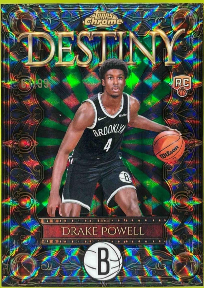 Drake Powell [Refractor Green Geometric] #D-18
