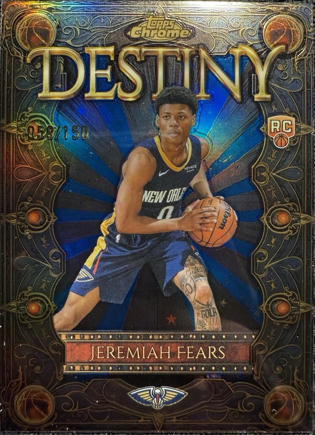 Jeremiah Fears [Refractor Blue] #D-7